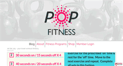 Desktop Screenshot of popfitness.ca